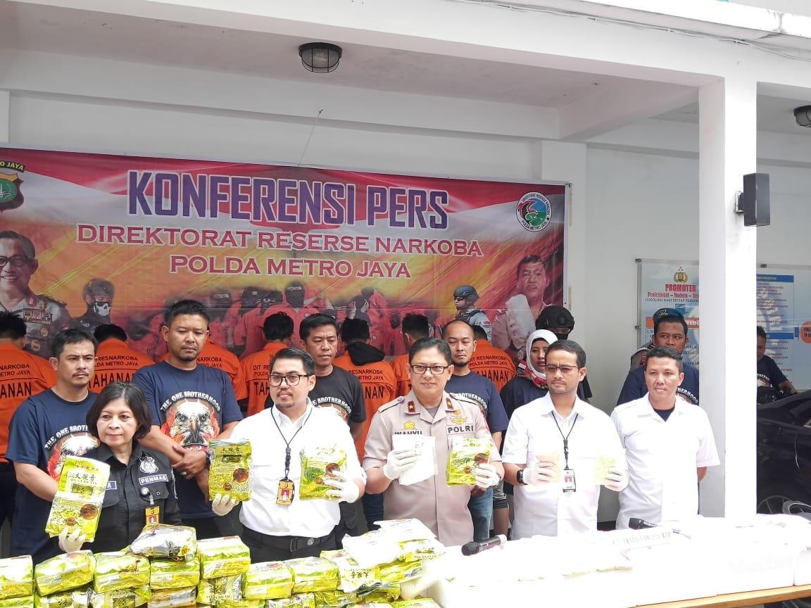 Polda Metro Jaya Gagalkan Penyeludupan Sabu ke Jakarta Periode Mai-Juni 2022, 35 Pelaku di Ringkus
